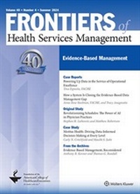 Abbildung von: Frontiers of Health Services Management - Lippincott