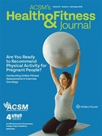 Abbildung von: ACSM's Health & Fitness Journal - Lippincott