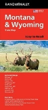 Cover: Rand McNally Easy to Read: Montana, Wyoming State Map - Rand McNally