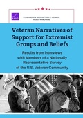 Cover: Veteran Narratives of Support for Extremist Groups and Beliefs - RAND Corporation