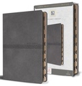 Cover: KJV Medium Format Large Print Gray Leathersoft with Index - Origin