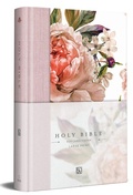 Cover: KJV Medium Format Large Print Pink Floral Cloth - Origin