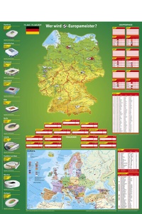 Abbildung von: Fußballposter 2024 - Wer wird Europameister? - Stiefel Eurocart
