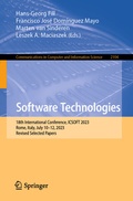 Cover: Software Technologies - Springer