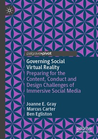 Enlarge image Cover: Governing Social Virtual Reality - Palgrave Macmillan