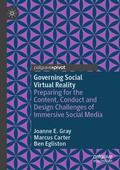 Cover: Governing Social Virtual Reality - Palgrave Macmillan