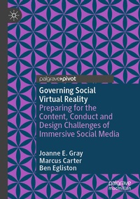 Enlarge image Cover: Governing Social Virtual Reality - Palgrave Macmillan