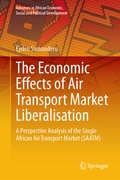 Cover: The Economic Effects of Air Transport Market Liberalisation - Springer
