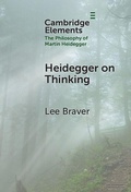 Cover: Heidegger on Thinking - Cambridge University Press