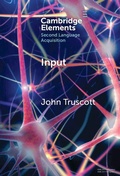 Cover: Input - Cambridge University Press