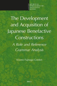 Abbildung von: The Development and Acquisition of Japanese Benefactive Constructions - Brill