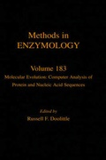 Cover: Molecular Evolution: Computer Analysis of Protein and Nucleic Acid Sequences: Volume 183 - Academic Press
