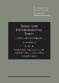 Abbildung von: Toxic and Environmental Torts - West Academic Press