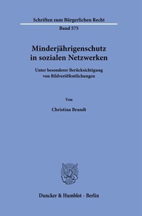 Abbildung von: Minderjährigenschutz in sozialen Netzwerken - Duncker & Humblot