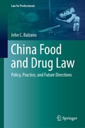 Cover: China Food and Drug Law - Springer