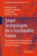 Cover: Smart Technologies for a Sustainable Future - Springer