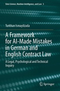 Cover: A Framework for AI-Made Mistakes in German and English Contract Law - Springer