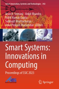 Enlarge image Cover: Smart Systems: Innovations in Computing - Springer