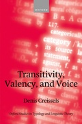 Cover: Transitivity, Valency, and Voice - Oxford University Press