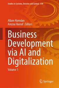 Enlarge image Cover: Business Development via AI and Digitalization - Springer