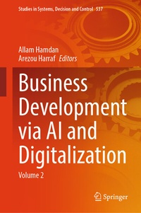 Enlarge image Cover: Business Development via AI and Digitalization - Springer