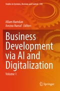 Cover: Business Development via AI and Digitalization - Springer
