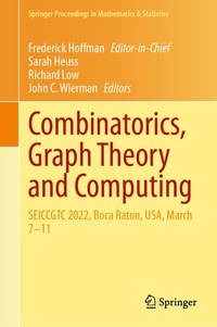 Enlarge image Cover: Combinatorics, Graph Theory and Computing - Springer