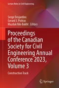 Cover: Proceedings of the Canadian Society for Civil Engineering Annual Conference 2023, Volume 3 - Springer