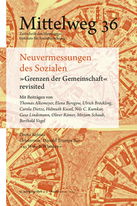 Abbildung von: Neuvermessungen des Sozialen. »Grenzen der Gemeinschaft« revisited - Hamburger Edition