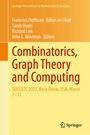 Cover: Combinatorics, Graph Theory and Computing - Springer