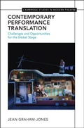 Cover: Contemporary Performance Translation - Cambridge University Press