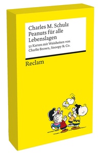 Abbildung von: Peanuts für alle Lebenslagen. 52 Karten mit Weisheiten von Charlie Brown, Snoopy & Co. - Reclam