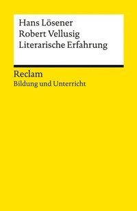 Abbildung von: Literarische Erfahrung - Reclam
