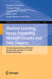 Enlarge image Cover: Machine Learning, Image Processing, Network Security and Data Sciences - Springer