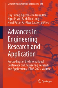 Enlarge image Cover: Advances in Engineering Research and Application - Springer