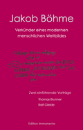 Cover: Jakob B&ouml;hme - Edition Immanente
