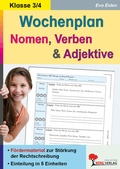 Cover: Wochenplan Nomen, Verben und Adjektive - KOHL VERLAG Der Verlag mit dem Baum