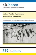 Cover: weil die Wunden V&ouml;gel werden - Wallstein