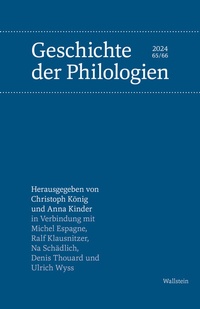 Abbildung von: Geschichte der Philologien - Wallstein