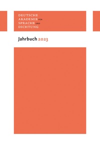 Abbildung von: Jahrbuch 2023 - Wallstein
