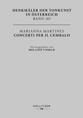 Cover: Marianna Martines. Concerti per il Cembalo - Hollitzer Wissenschaftsverlag