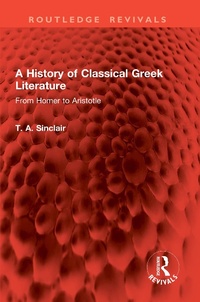Abbildung von: A History of Classical Greek Literature - Routledge