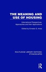 Cover: The Meaning and Use of Housing - Routledge