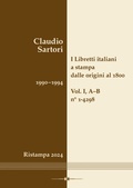 Cover: I libretti italiani a stampa dalle origini al 1800. Catalogo analitico con 16 indici - Hollitzer Wissenschaftsverlag