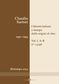 Cover: I libretti italiani a stampa dalle origini al 1800. Catalogo analitico con 16 indici - Hollitzer Wissenschaftsverlag