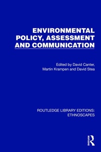 Enlarge image Cover: Environmental Policy, Assessment and Communication - Routledge
