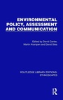 Cover: Environmental Policy, Assessment and Communication - Routledge