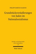 Cover: Grundst&uuml;cksver&auml;u&szlig;erungen von Juden im Nationalsozialismus - Mohr Siebeck