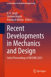 Enlarge image Cover: Recent Developments in Mechanics and Design - Springer