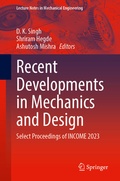 Cover: Recent Developments in Mechanics and Design - Springer
